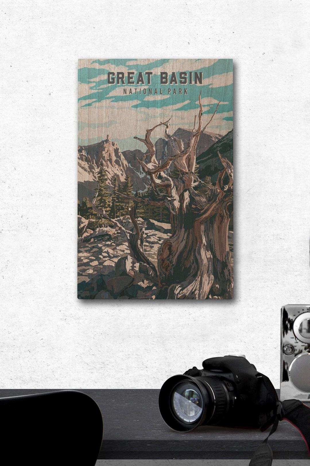 Great Basin National Park, Nevada, Painterly National Park Series, Wood Signs and Postcards - Lantern Press