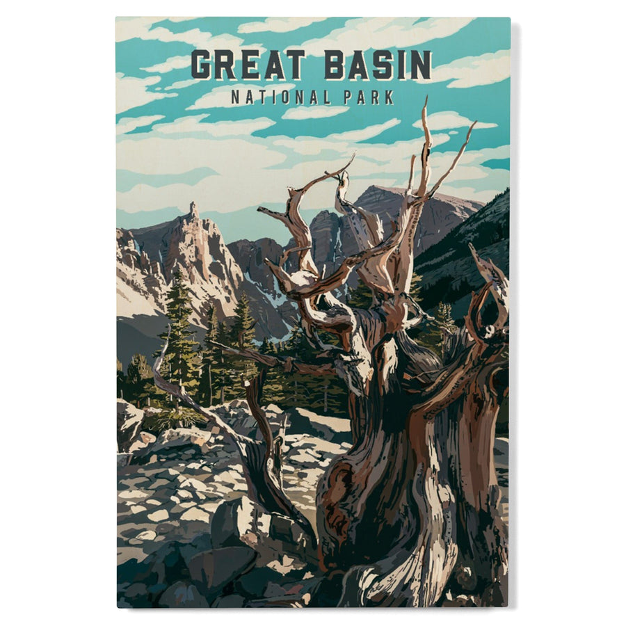 Great Basin National Park, Nevada, Painterly National Park Series, Wood Signs and Postcards Wood Lantern Press 