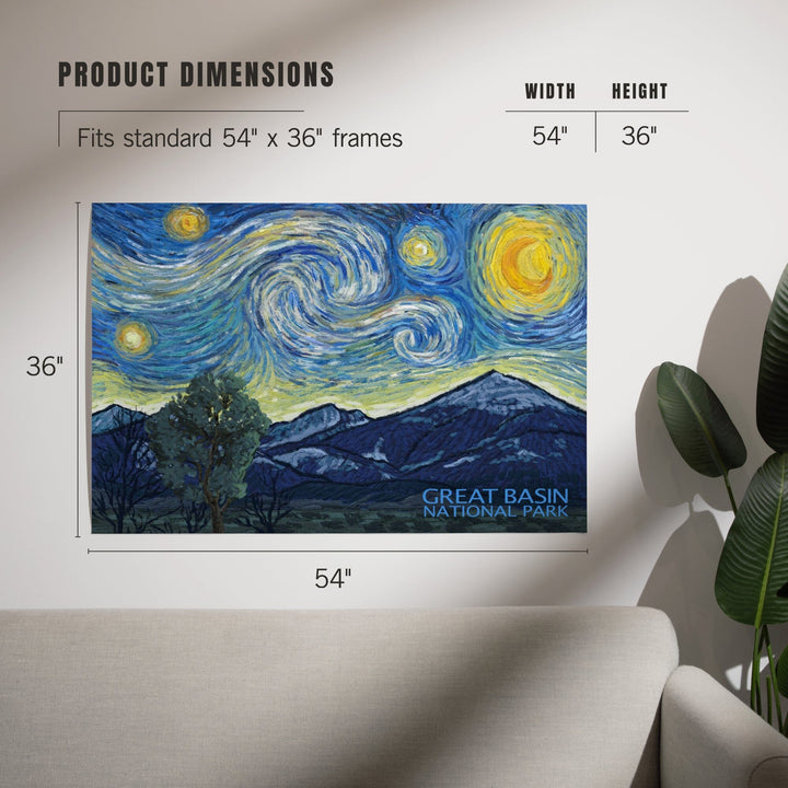 Great Basin National Park, Starry Night National Park Series, Art & Giclee Prints Art Lantern Press 