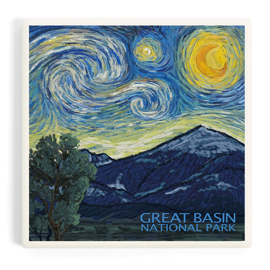 Great Basin National Park, Starry Night National Park Series, Coasters Coasters Lantern Press 