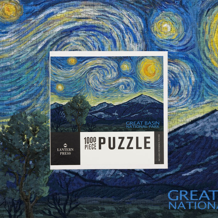 Great Basin National Park, Starry Night National Park Series, Jigsaw Puzzle Puzzle Lantern Press 