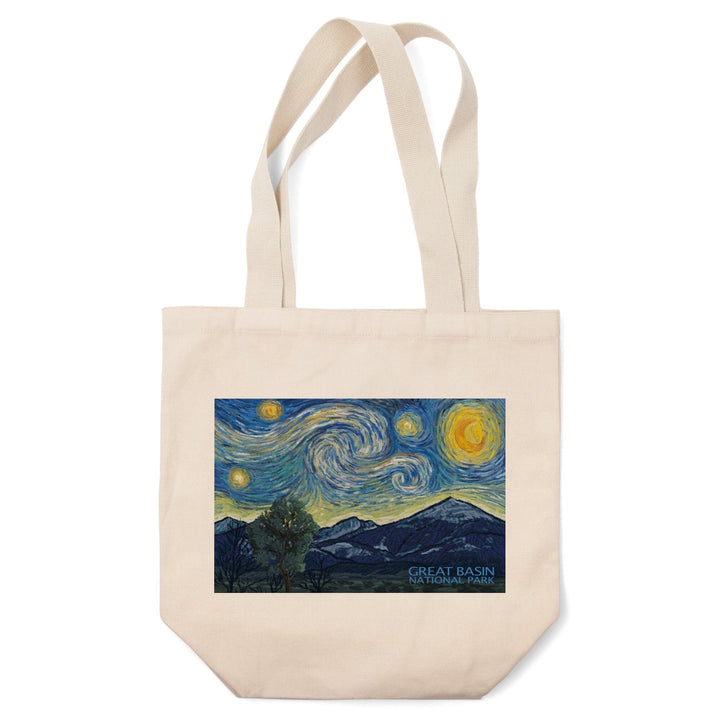 Great Basin National Park, Starry Night National Park Series, Lantern Press Artwork, Tote Bag Totes Lantern Press 