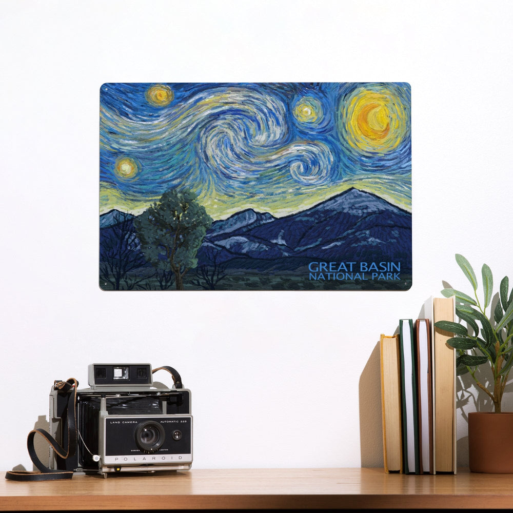 Great Basin National Park, Starry Night National Park Series Metal Lantern Press 