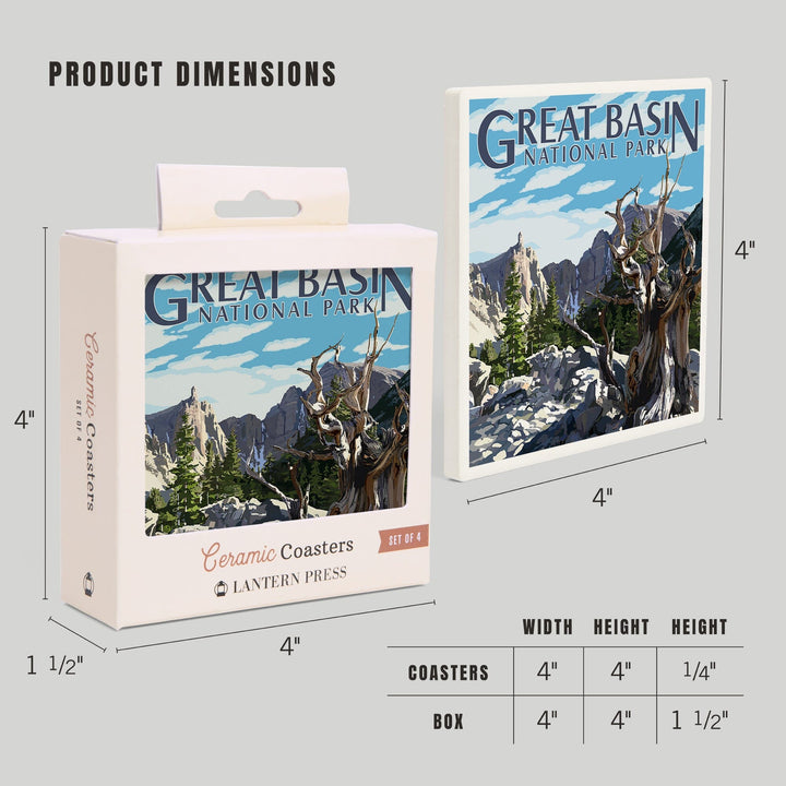 Great Basin National Park, Wheeler Peak, Coasters Coasters Lantern Press 