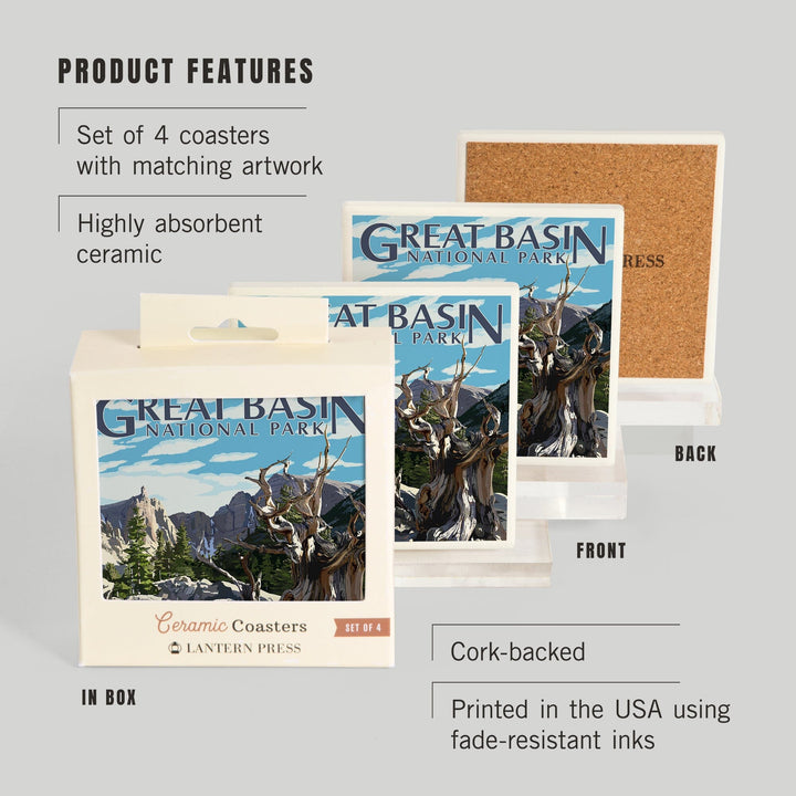 Great Basin National Park, Wheeler Peak, Coasters Coasters Lantern Press 