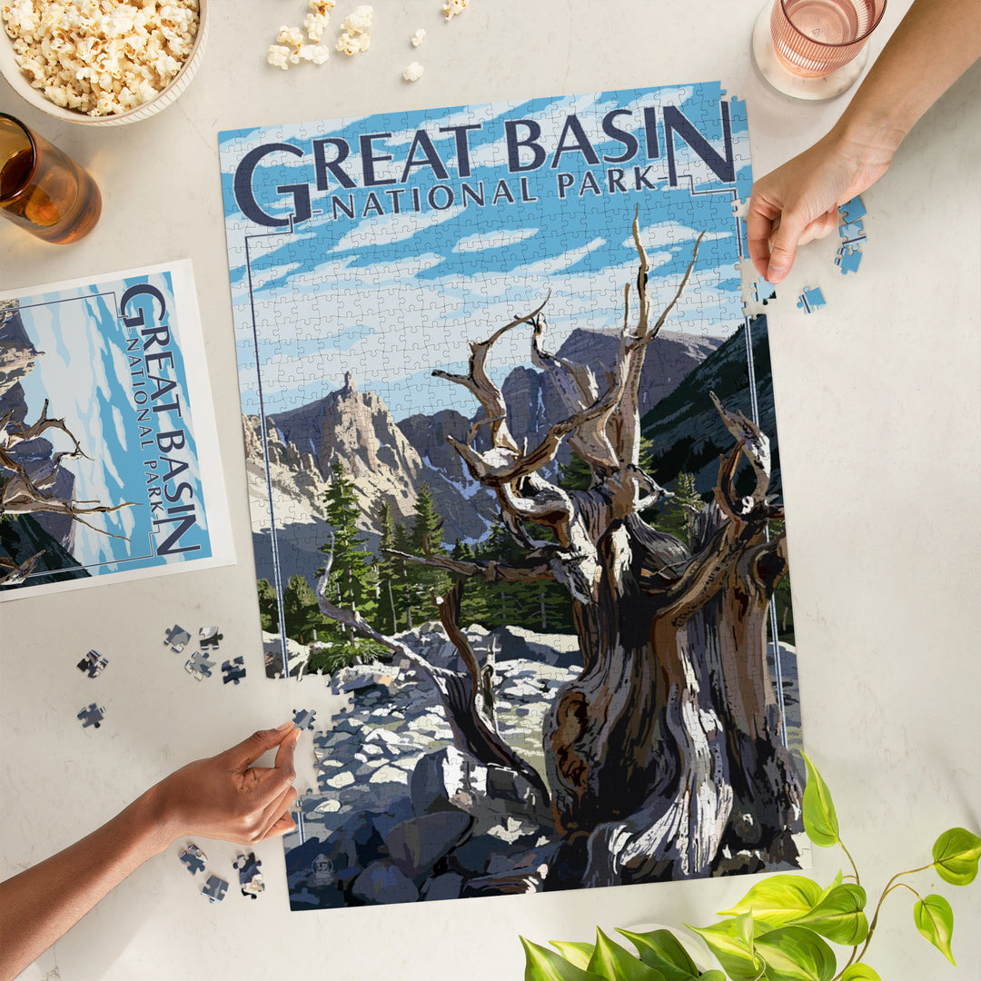 Great Basin National Park, Wheeler Peak, Jigsaw Puzzle Puzzle Lantern Press 