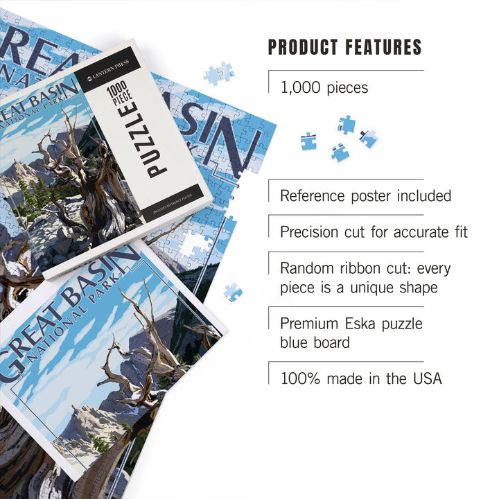 Great Basin National Park, Wheeler Peak, Jigsaw Puzzle Puzzle Lantern Press 