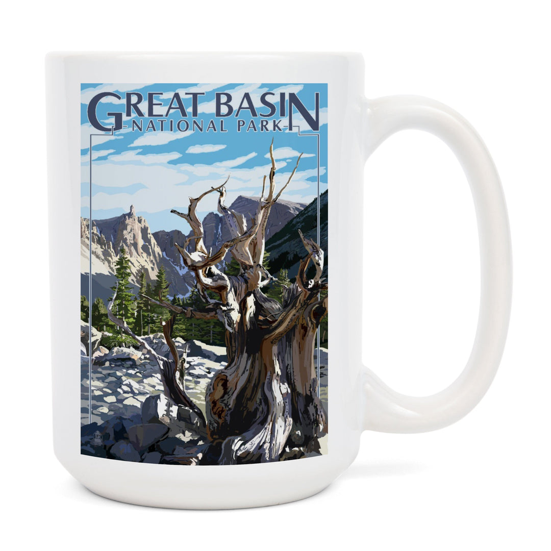 Great Basin National Park, Wheeler Peak, Lantern Press Artwork, Ceramic Mug Mugs Lantern Press 