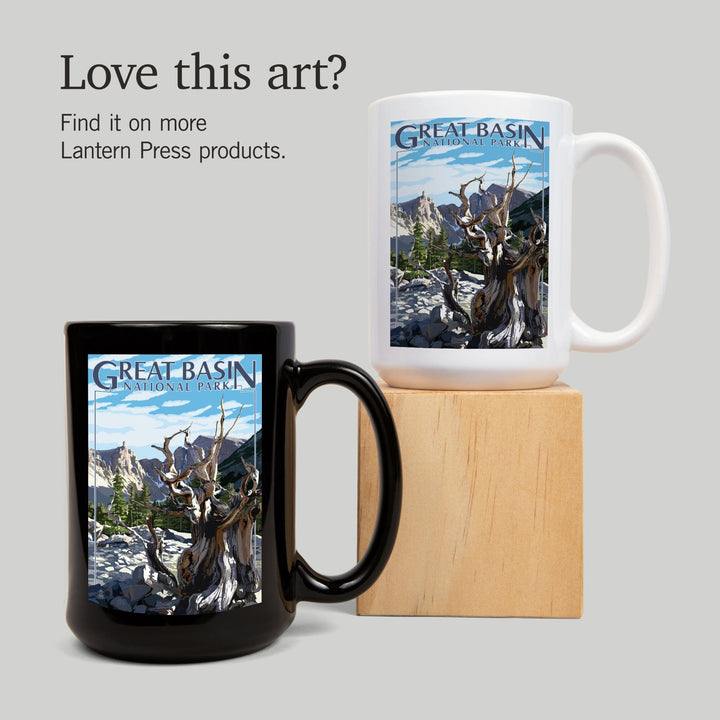 Great Basin National Park, Wheeler Peak, Lantern Press Artwork, Ceramic Mug Mugs Lantern Press 