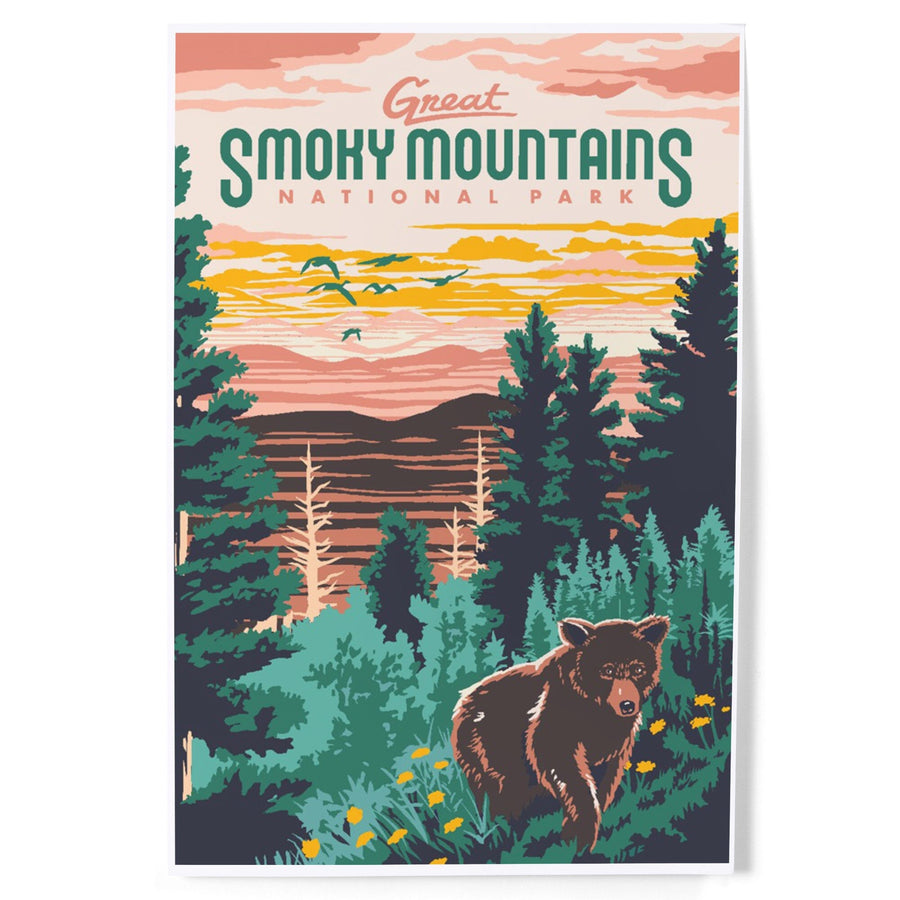 Great Smoky Mountains National Park, Explorer Series, Art & Giclee Prints Art Lantern Press 