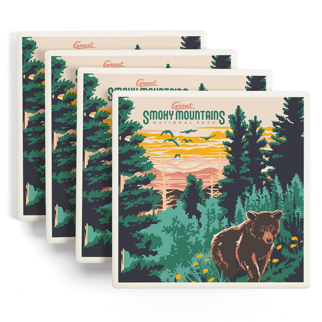 Great Smoky Mountains National Park, Explorer Series, Coasters Coasters Lantern Press 