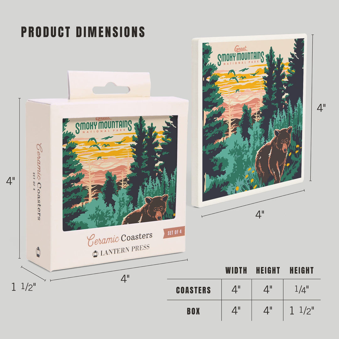 Great Smoky Mountains National Park, Explorer Series, Coasters Coasters Lantern Press 