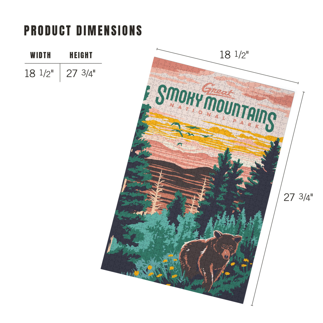 Great Smoky Mountains National Park, Explorer Series, Jigsaw Puzzle Puzzle Lantern Press 