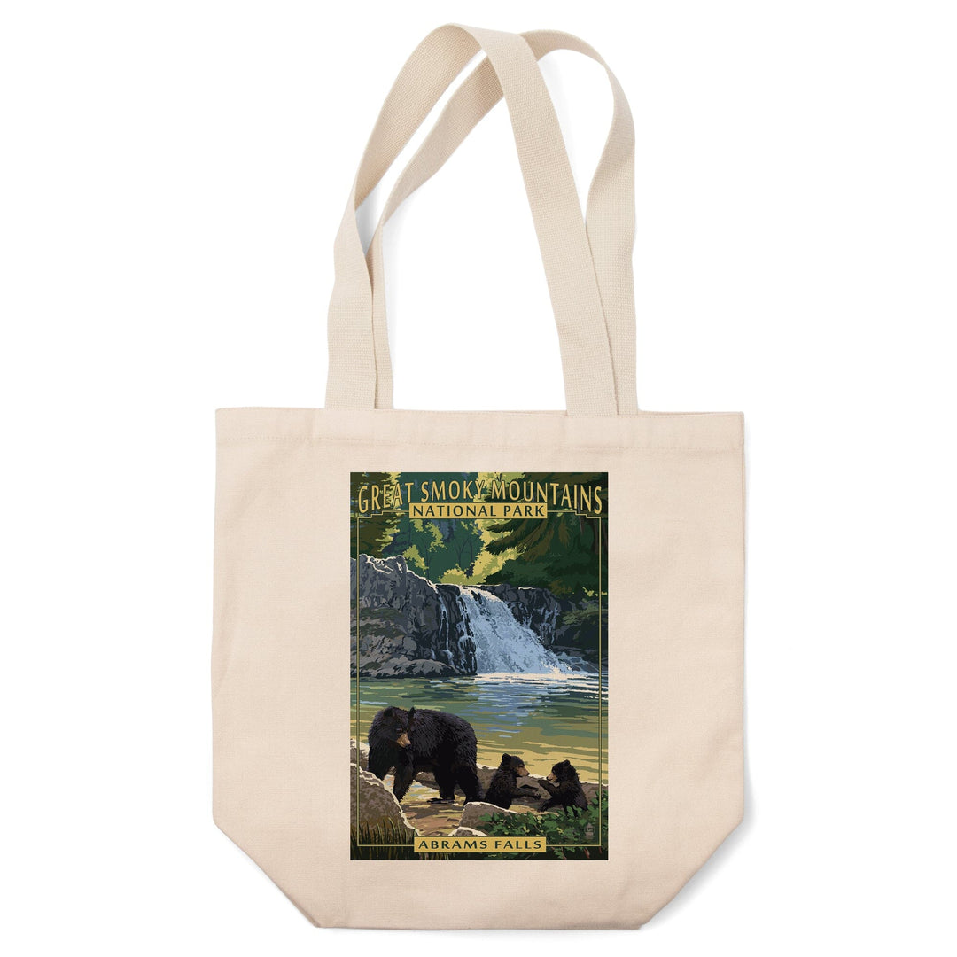 Great Smoky Mountains National Park, Tennessee, Abrams Falls, Tote Bag Totes Lantern Press 