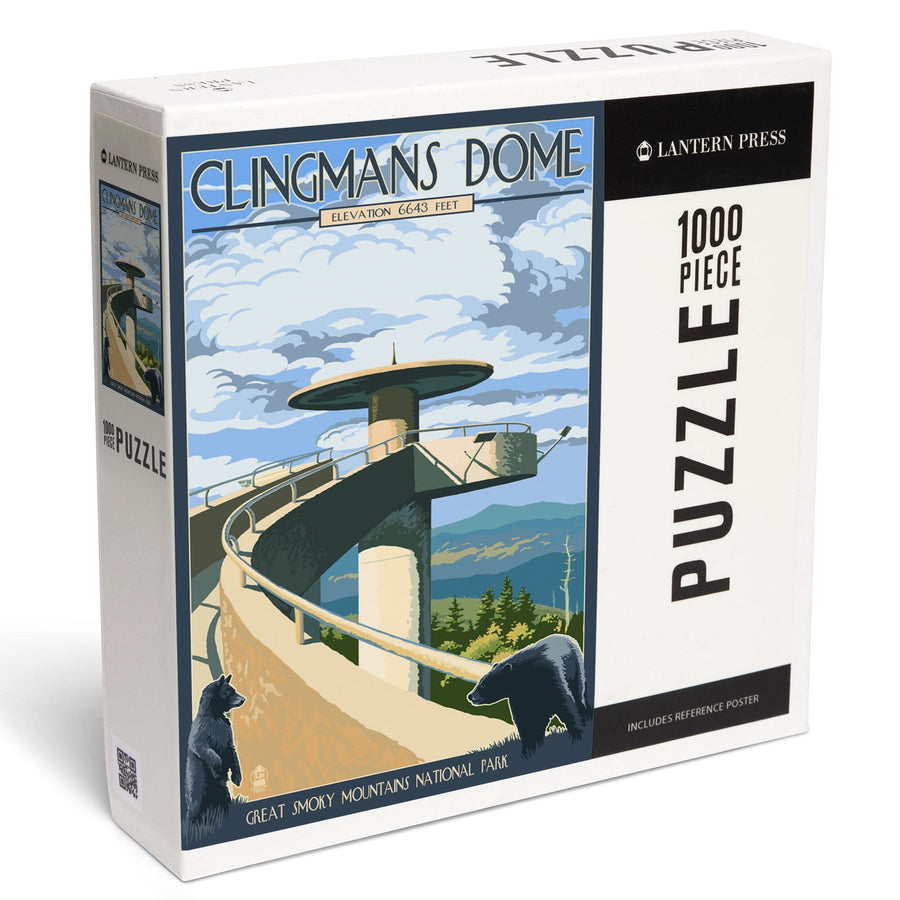 Great Smoky Mountains National Park, Tennessee, Clingmans Dome, Jigsaw Puzzle Puzzle Lantern Press 