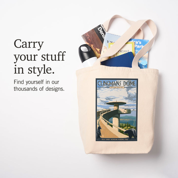 Great Smoky Mountains National Park, Tennessee, Clingmans Dome, Tote Bag Totes Lantern Press 
