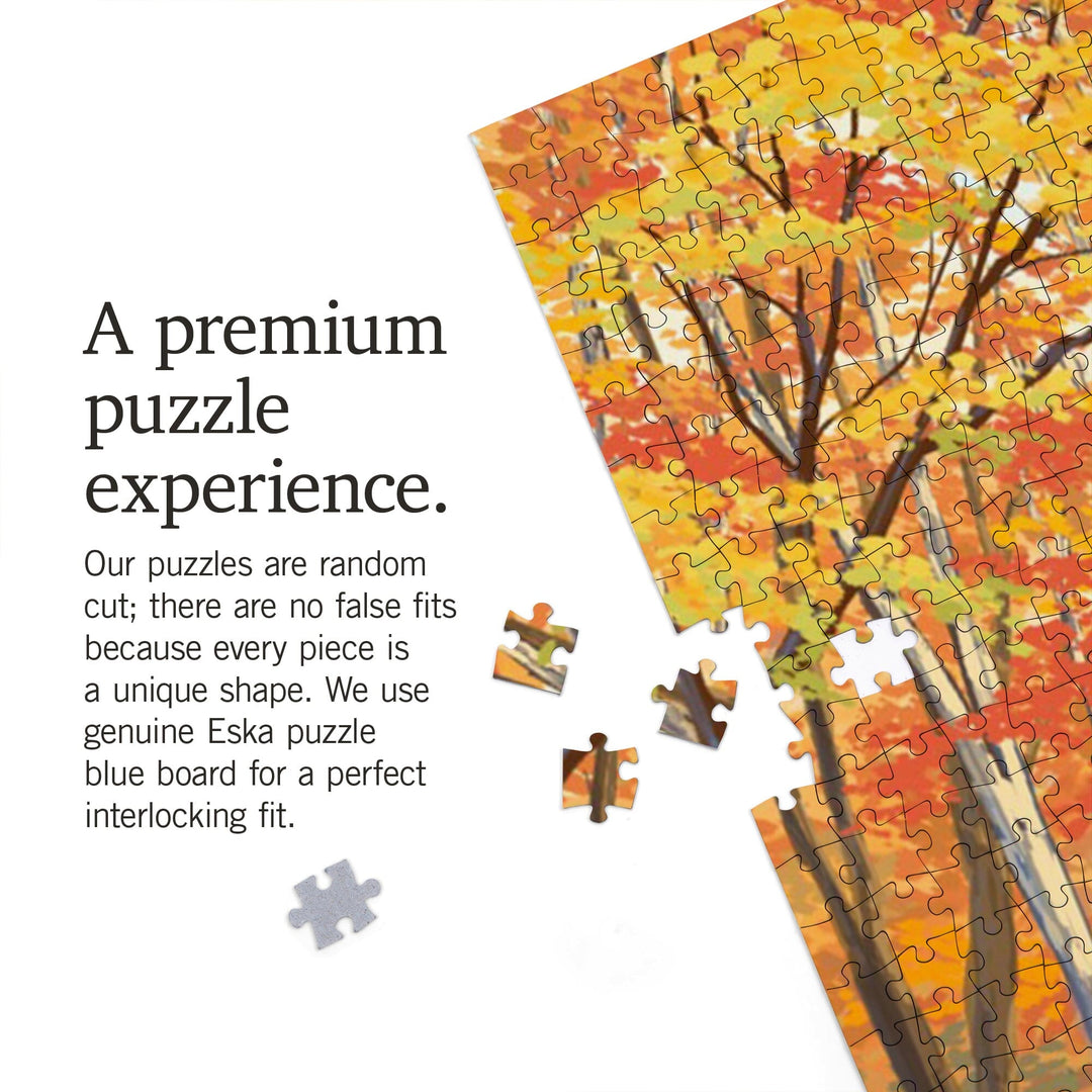 Great Smoky Mountains National Park, Tennessee, Fall Colors, Jigsaw Puzzle Puzzle Lantern Press 