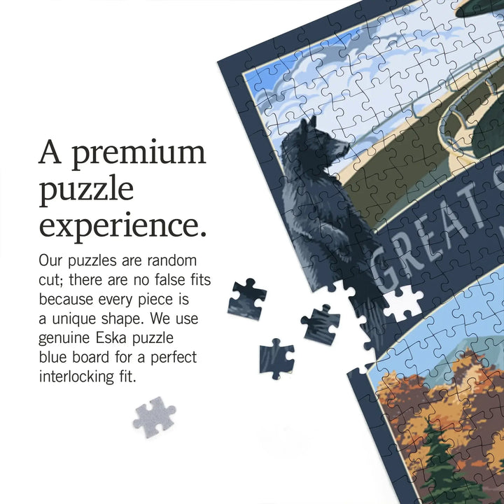 Great Smoky Mountains National Park, Tennessee, Montage, Jigsaw Puzzle Puzzle Lantern Press 