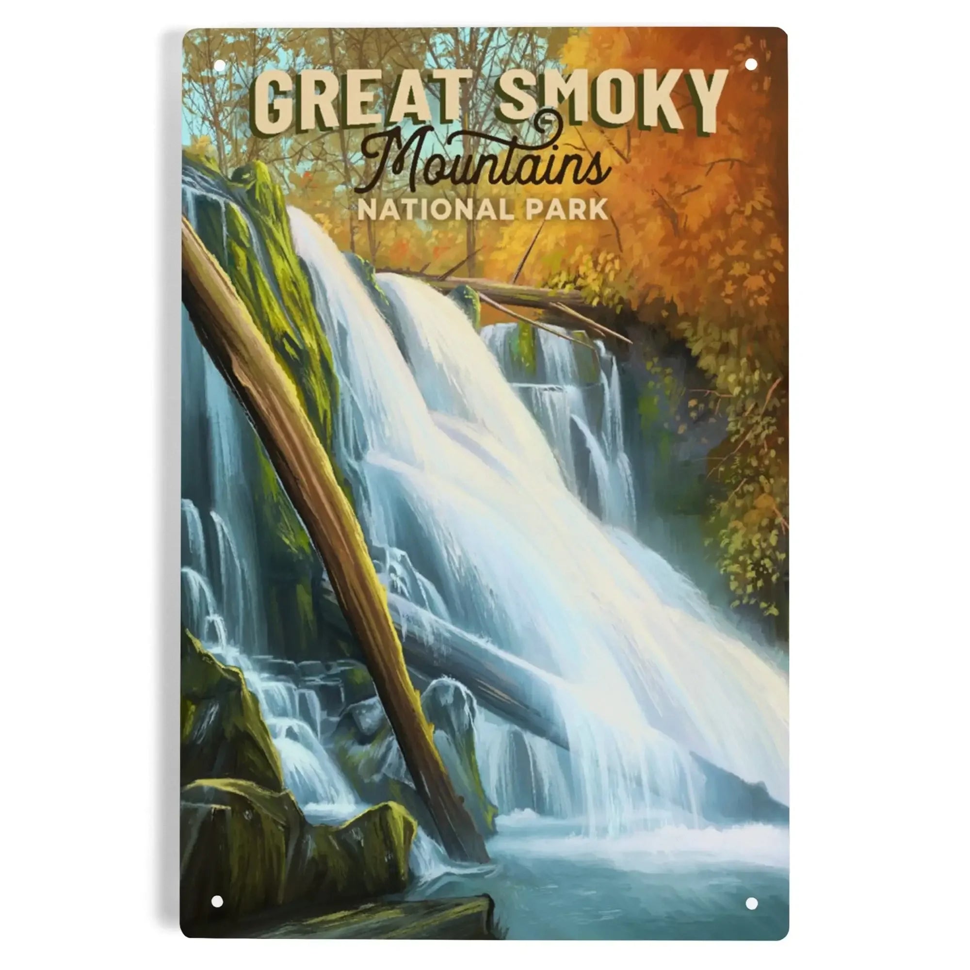 Great Smoky Mountains National Park, Tennessee, Oil Painting metal