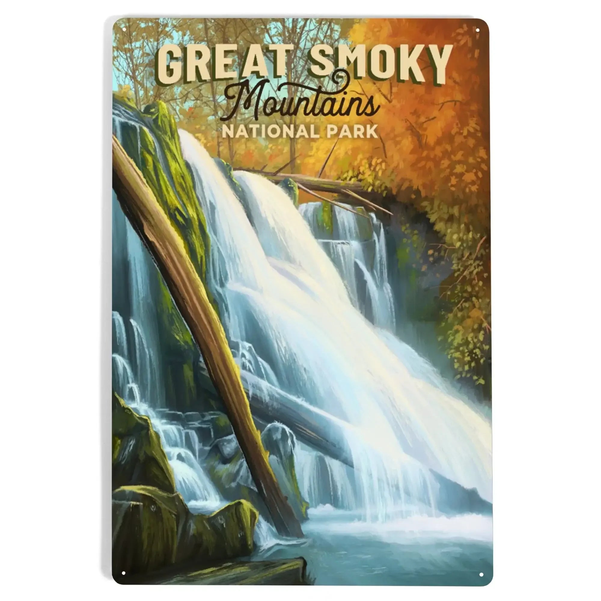 Great Smoky Mountains National Park, Tennessee, Oil Painting metal