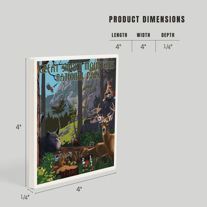 Great Smoky Mountains National Park, Wildlife Utopia, Coasters Coasters Lantern Press 