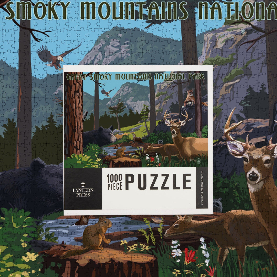 Great Smoky Mountains National Park, Wildlife Utopia, Jigsaw Puzzle Puzzle Lantern Press 