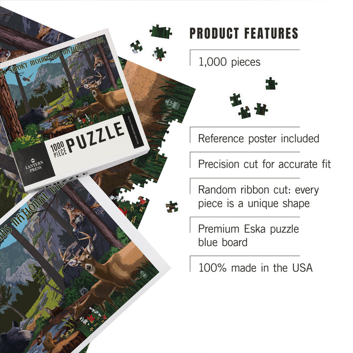 Great Smoky Mountains National Park, Wildlife Utopia, Jigsaw Puzzle Puzzle Lantern Press 