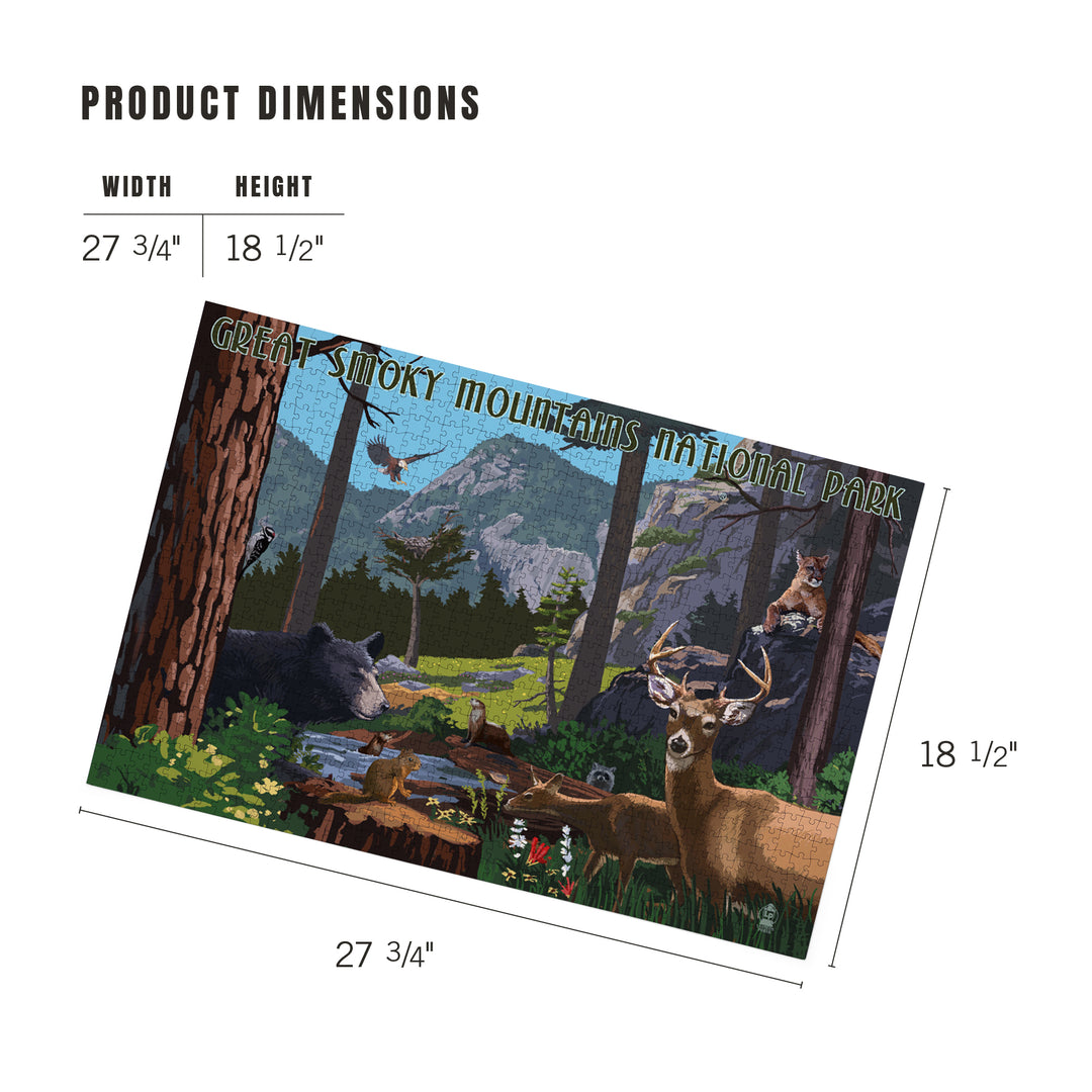 Great Smoky Mountains National Park, Wildlife Utopia, Jigsaw Puzzle Puzzle Lantern Press 