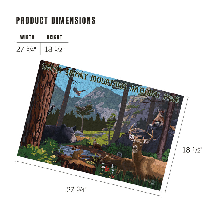 Great Smoky Mountains National Park, Wildlife Utopia, Jigsaw Puzzle Puzzle Lantern Press 