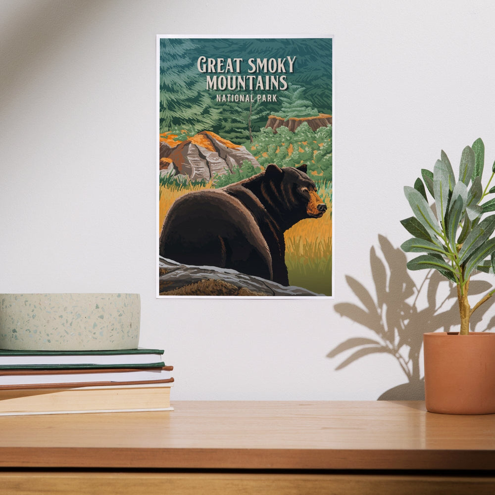 Great Smoky Mountains, North Carolina, Painterly National Park Series, Art & Giclee Prints - Lantern Press