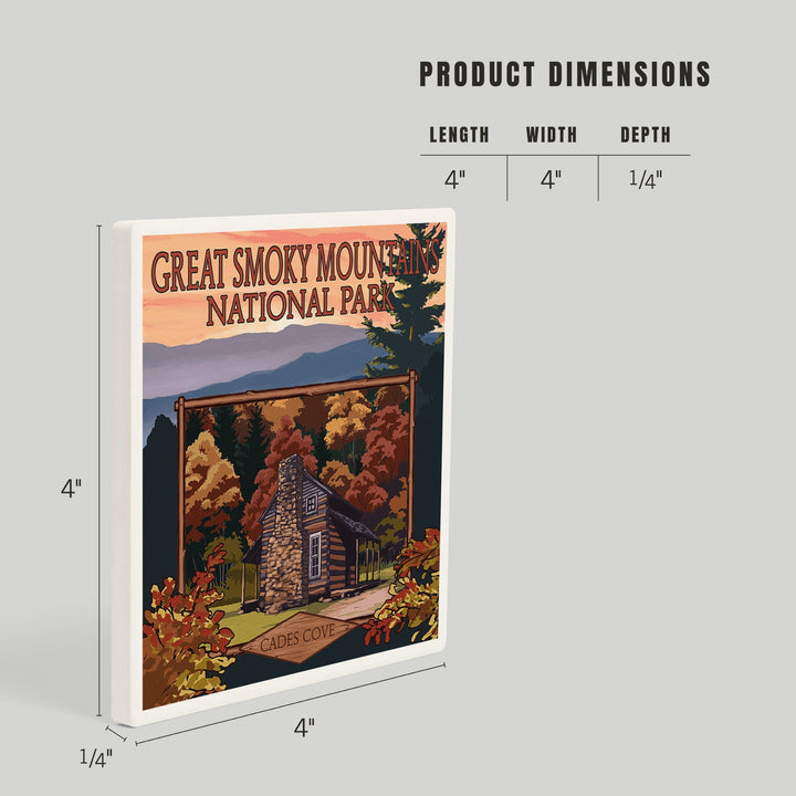 Great Smoky Mountains, Tennessee, Cades Cove, Coasters Coasters Lantern Press 
