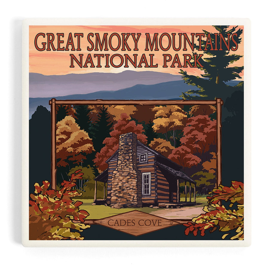 Great Smoky Mountains, Tennessee, Cades Cove, Coasters Coasters Lantern Press 