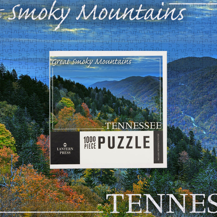 Great Smoky Mountains, Tennessee, Day, Jigsaw Puzzle Puzzle Lantern Press 
