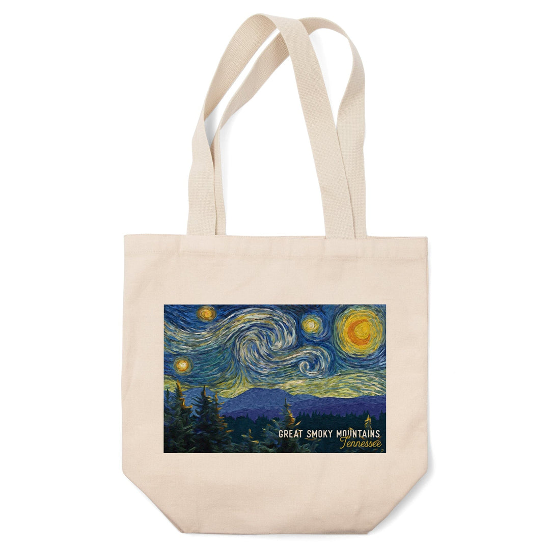 Great Smoky Mountains, Tennessee, Starry Night, Tote Bag Totes Lantern Press 