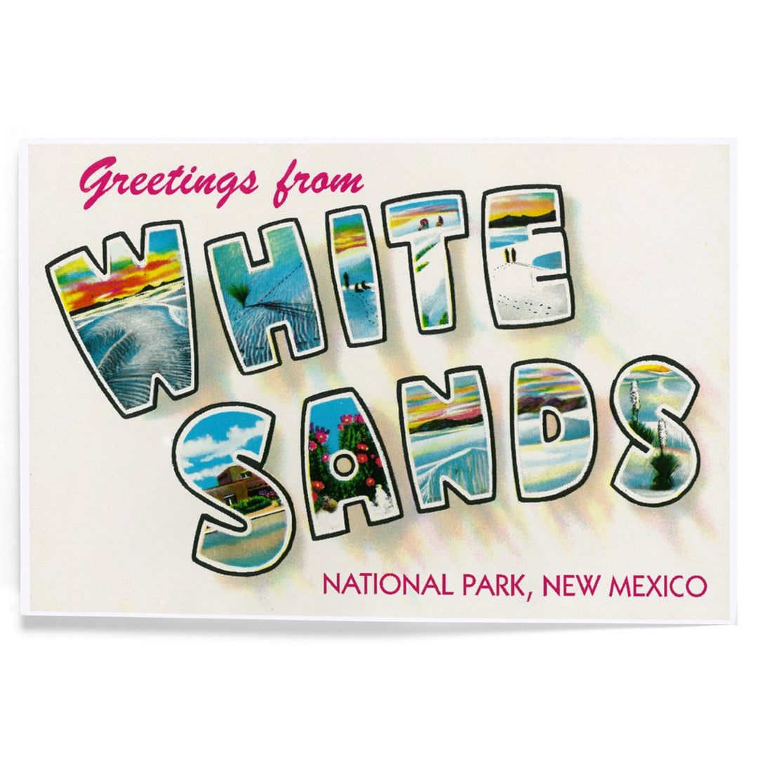 Greetings from White Sands National Park, New Mexico, Art & Giclee Prints Art Lantern Press 