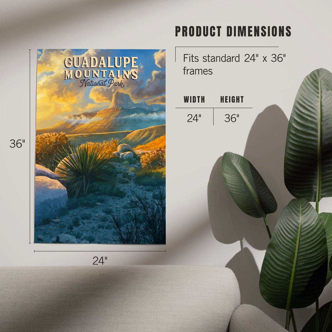 Guadalupe Mountains National Park, Oil Painting, Art & Giclee Prints Art Lantern Press 