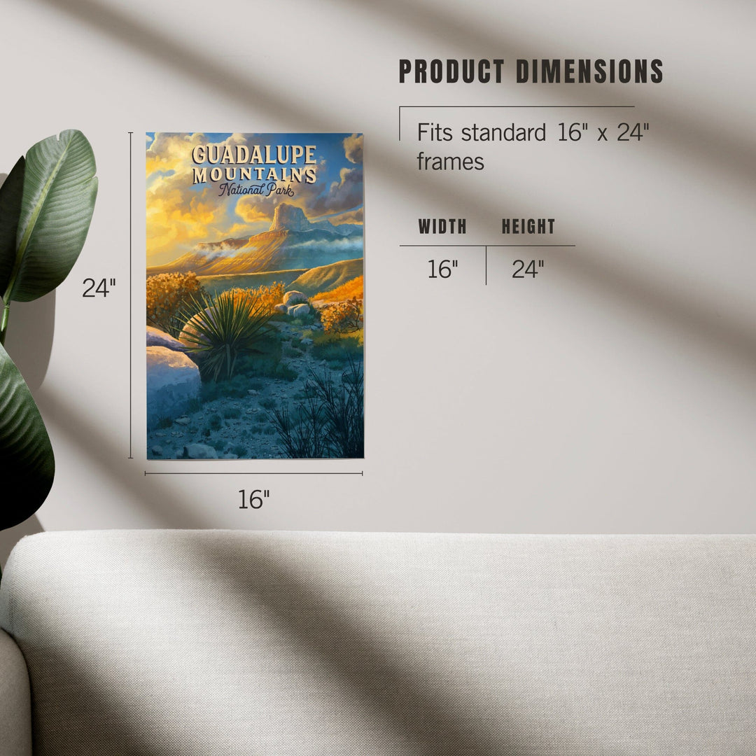 Guadalupe Mountains National Park, Oil Painting, Art & Giclee Prints Art Lantern Press 