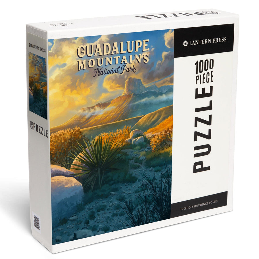 Guadalupe Mountains National Park, Oil Painting, Jigsaw Puzzle Puzzle Lantern Press 
