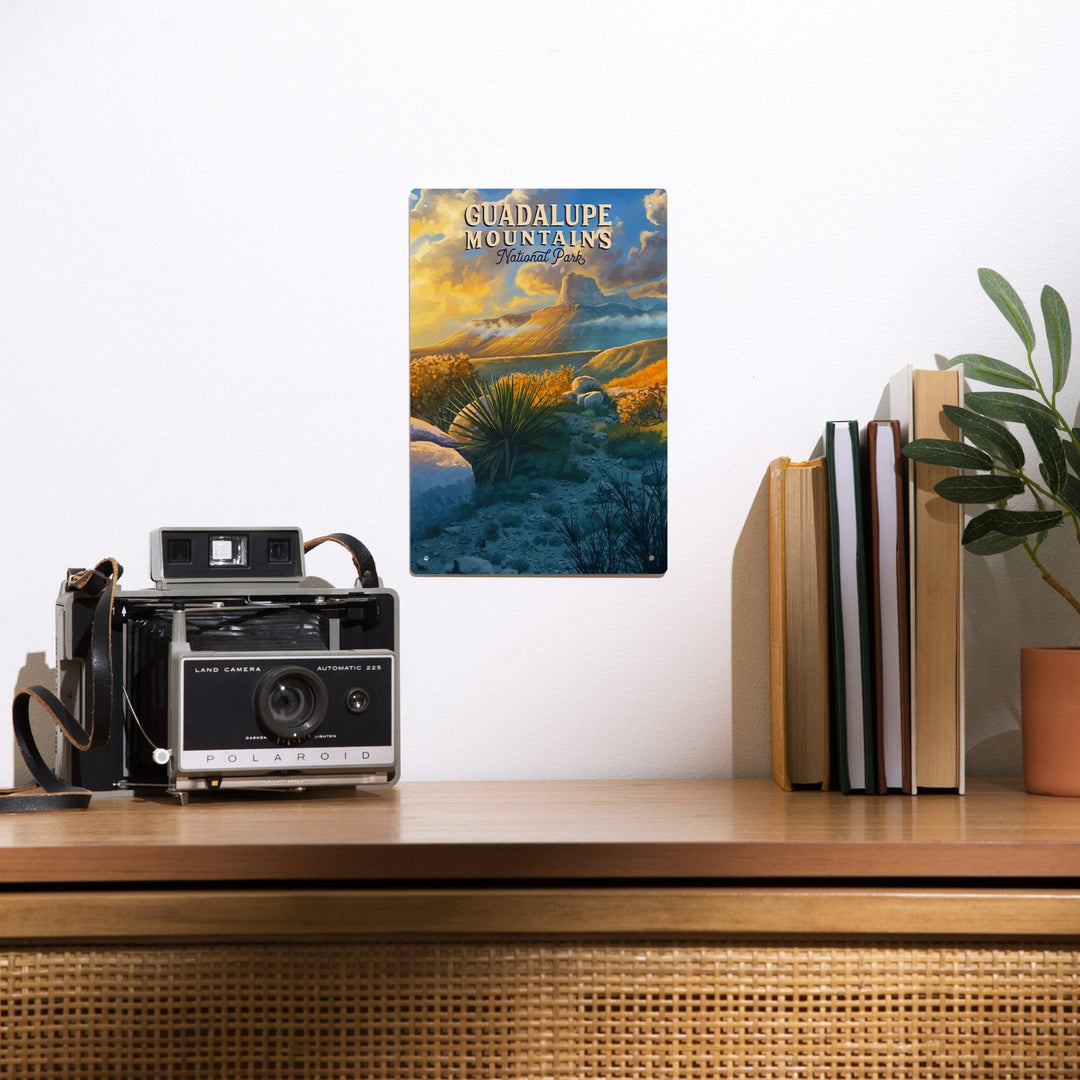 Guadalupe Mountains National Park, Oil Painting, Metal Signs Metal Lantern Press 