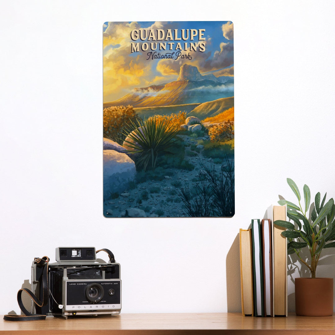 Guadalupe Mountains National Park, Oil Painting, Metal Signs Metal Lantern Press 