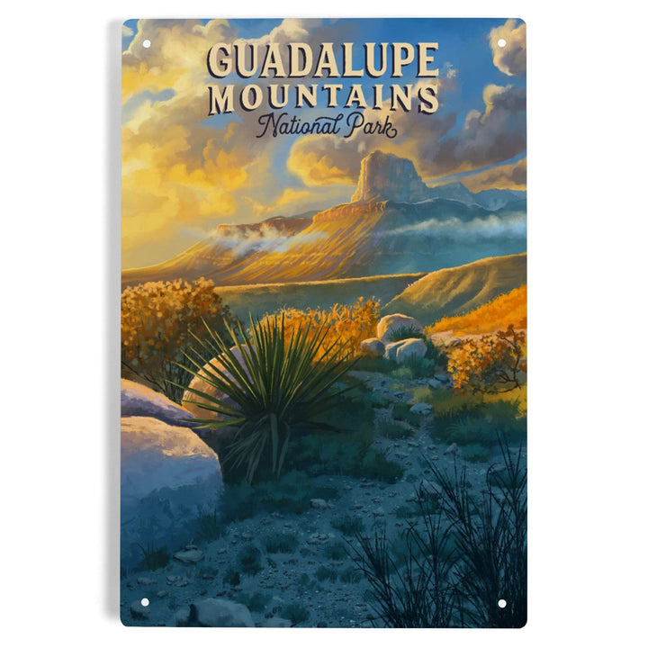 Guadalupe Mountains National Park, Oil Painting, Metal Signs Metal Lantern Press 