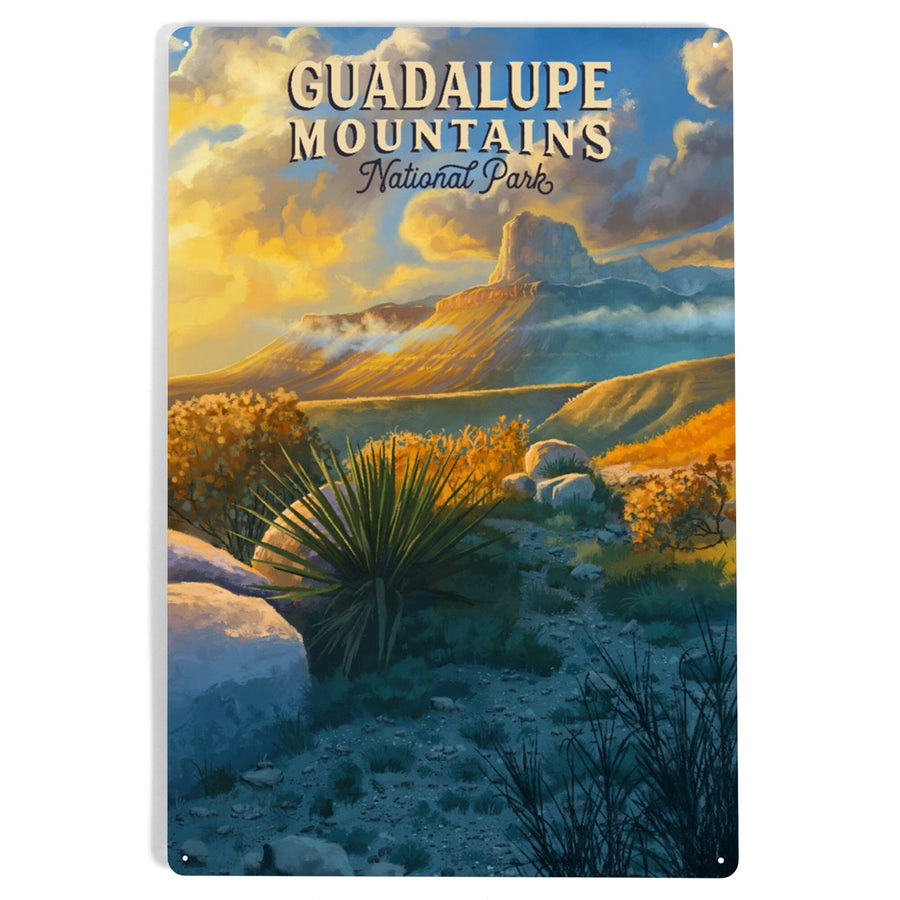 Guadalupe Mountains National Park, Oil Painting, Metal Signs Metal Lantern Press 