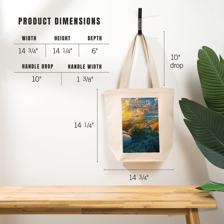 Guadalupe Mountains National Park, Oil Painting, Tote Bag Totes Lantern Press 