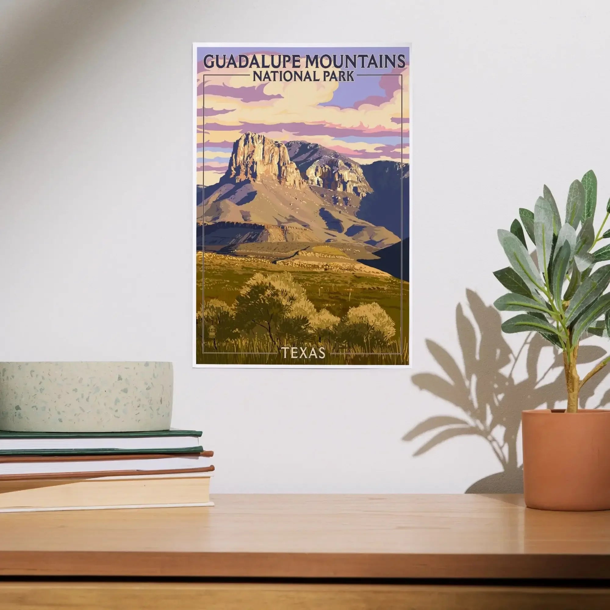 Guadalupe Mountains National Park, Texas art prints, metal signs