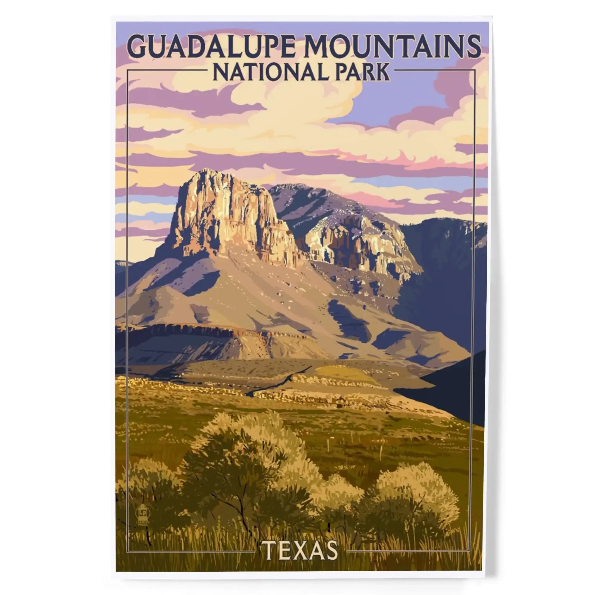 Guadalupe Mountains National Park, Texas art prints, metal signs