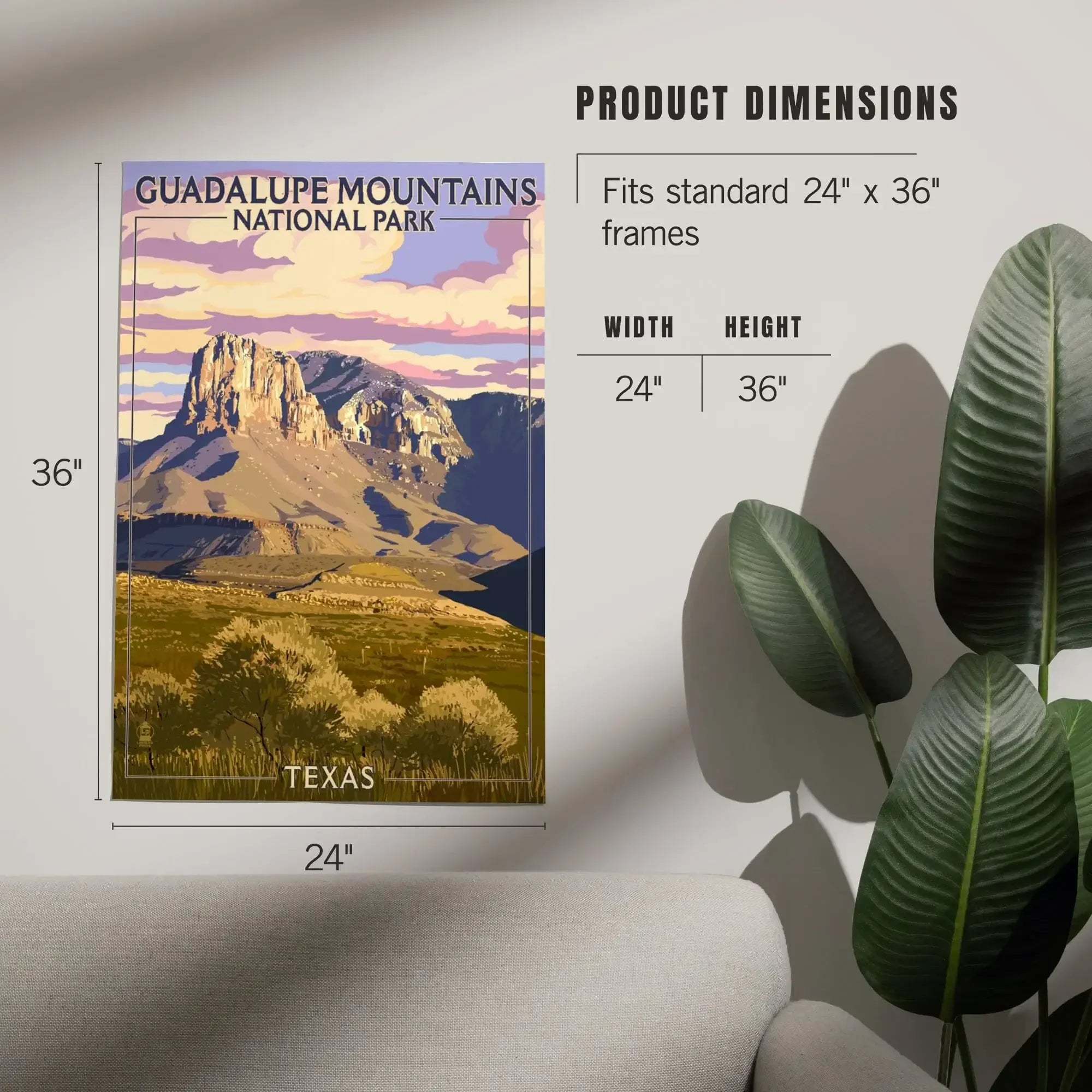 Guadalupe Mountains National Park, Texas art prints, metal signs
