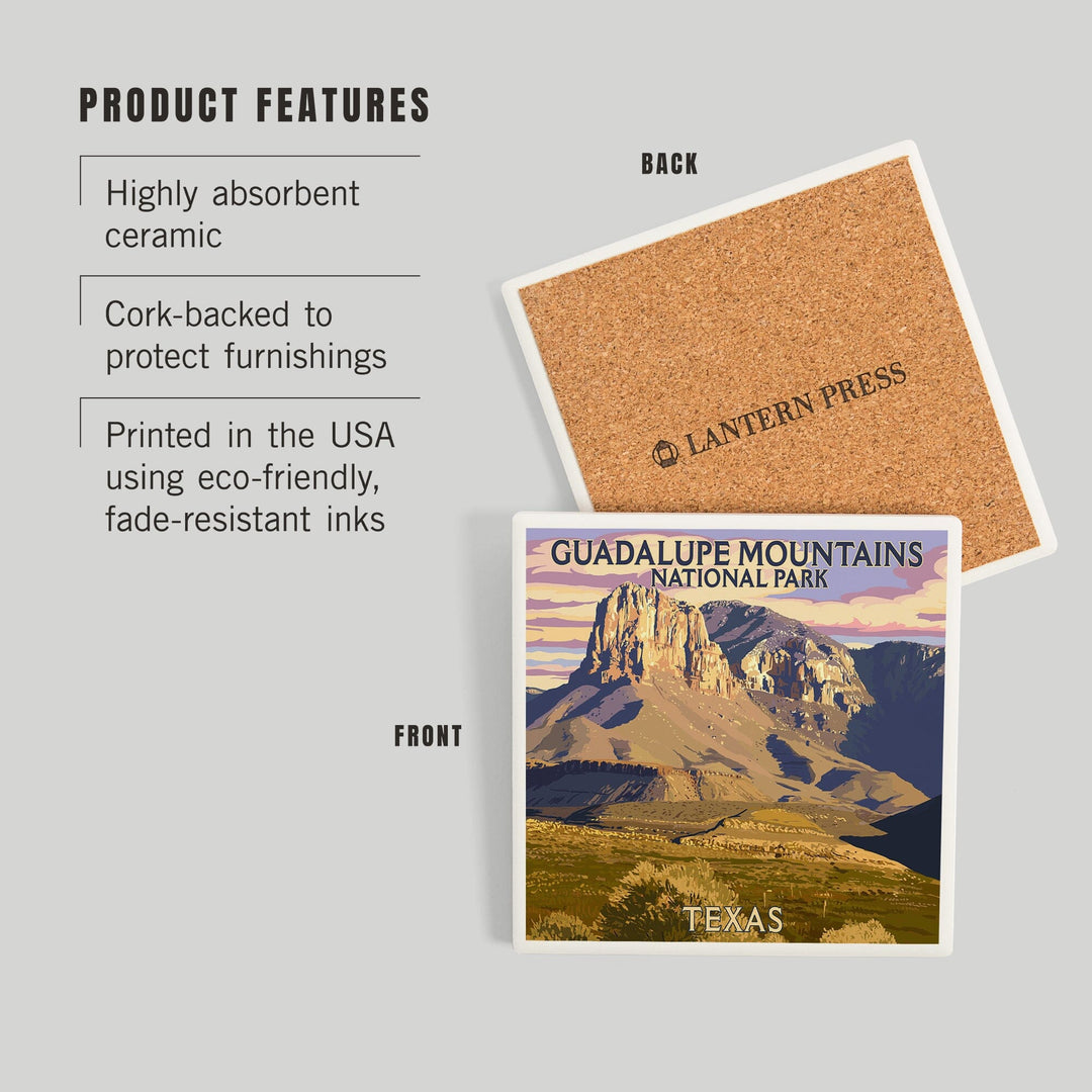 Guadalupe Mountains National Park, Texas, Coasters Coasters Lantern Press 