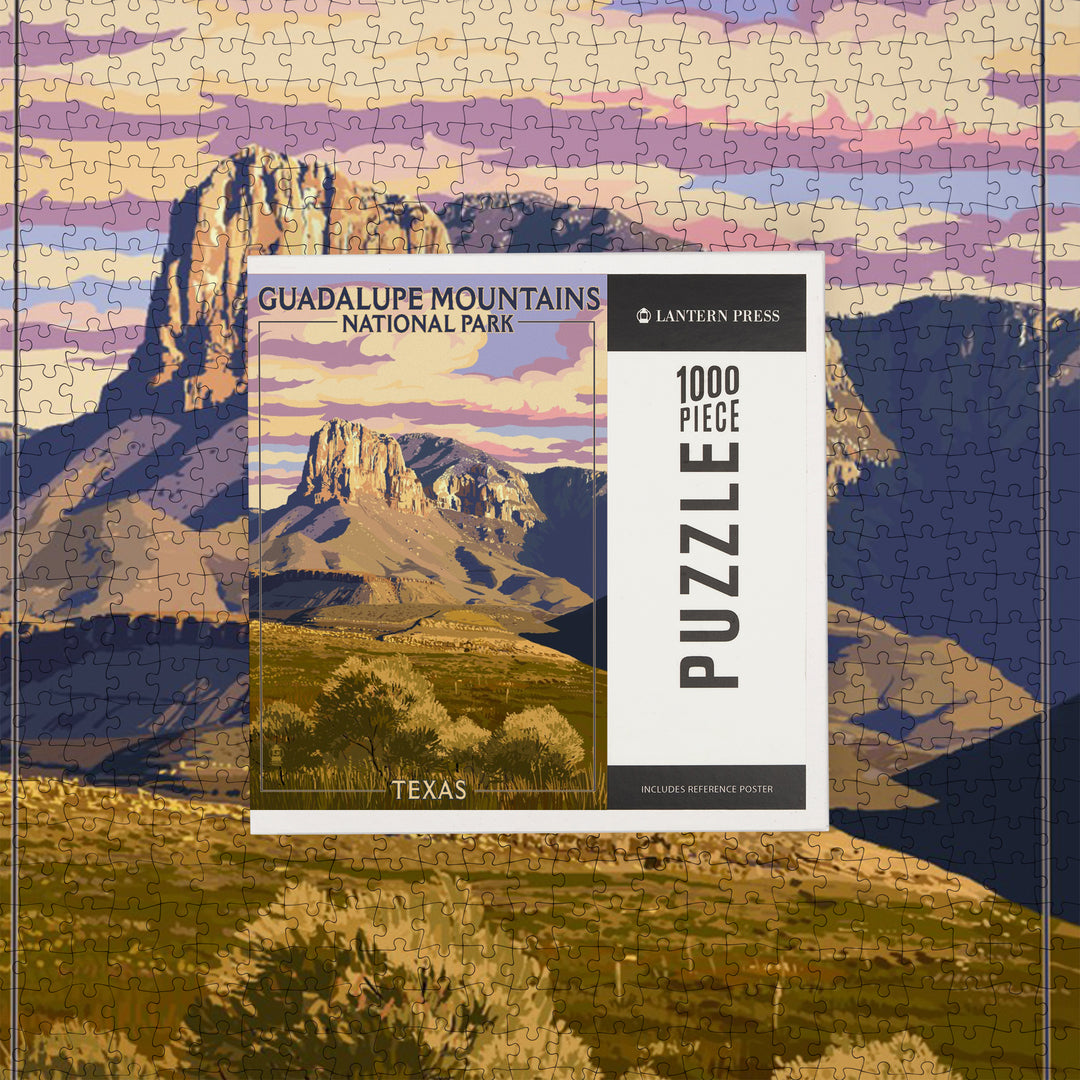 Guadalupe Mountains National Park, Texas, Jigsaw Puzzle Puzzle Lantern Press 