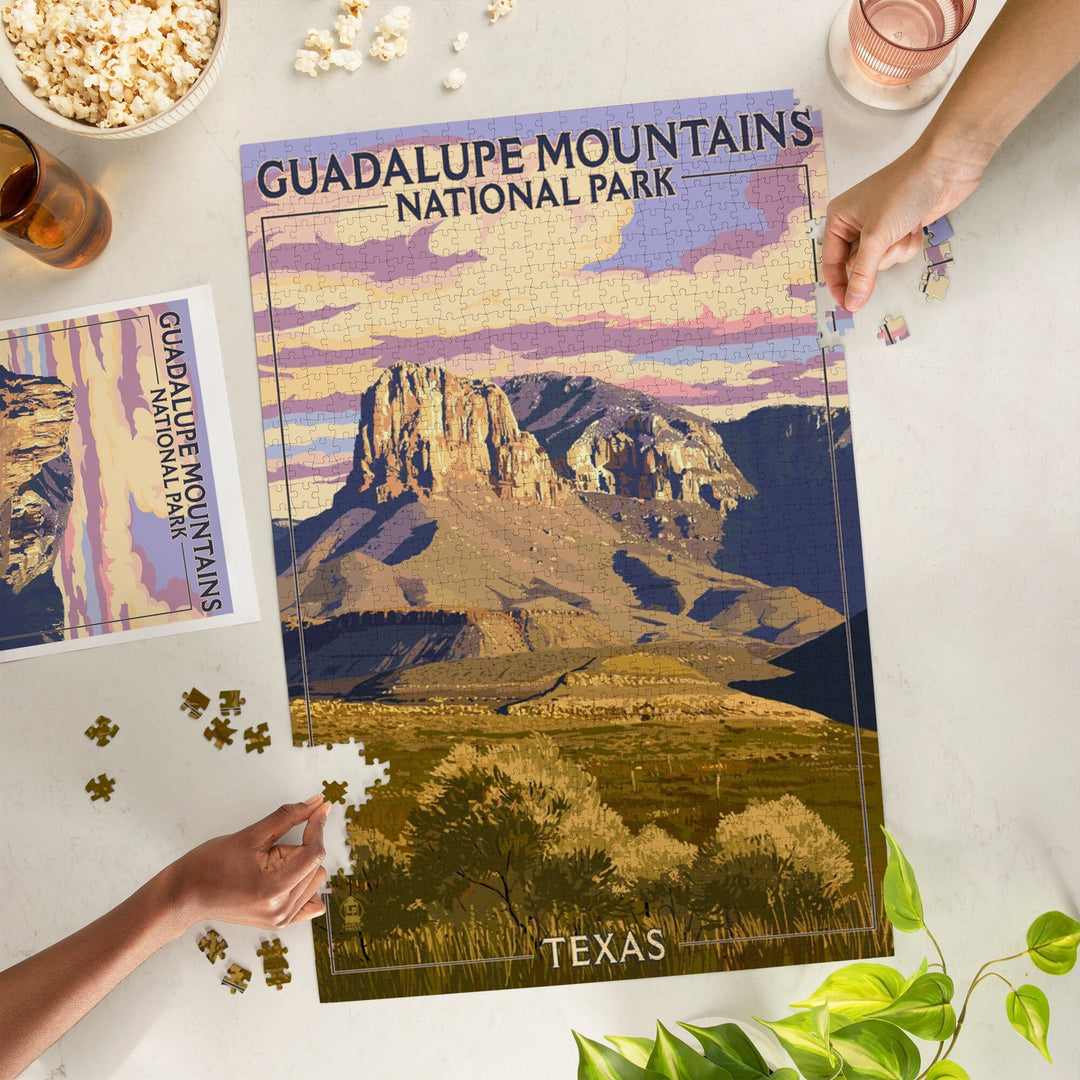 Guadalupe Mountains National Park, Texas, Jigsaw Puzzle Puzzle Lantern Press 