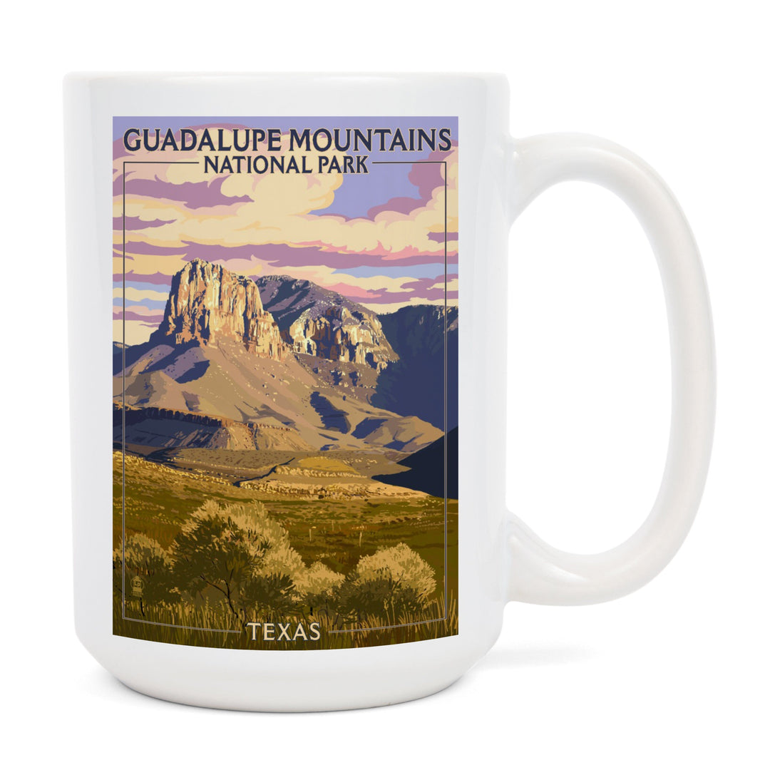 Guadalupe Mountains National Park, Texas, Lantern Press Artwork, Ceramic Mug Mugs Lantern Press 